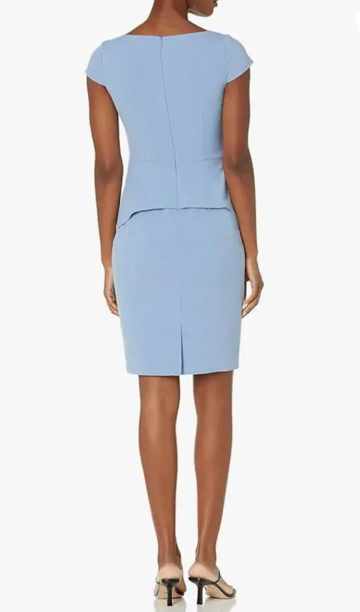 Vince Camuto Women's Bodycon Cap Sleeve Dress with Peplum Skirt 4 - Image 2