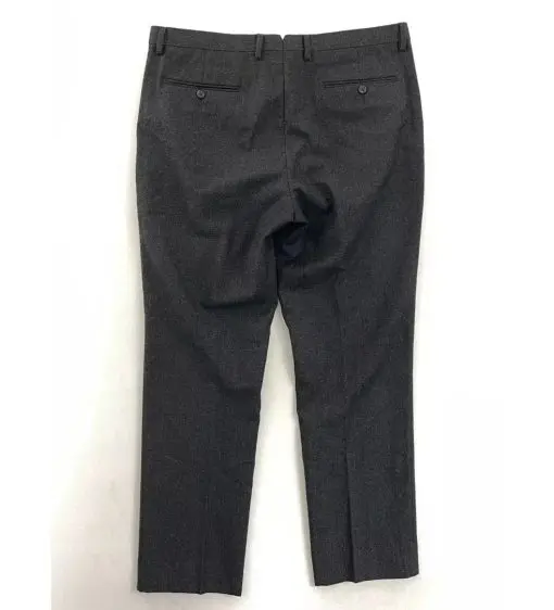 Wallin &amp Bros Mens Chino Pants Gray Pockets 100% Wool Flat Front  38W - Image 2