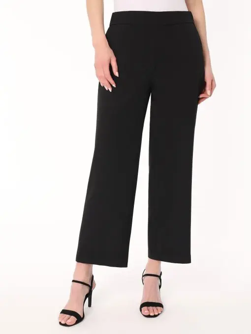 Women's Stretch-Crepe Straight-Leg Ankle Pants 24 W