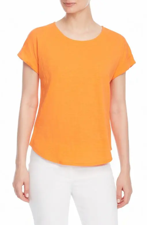 Jones New York Women's Jewel Neck Top L