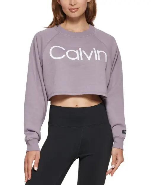 Calvin Klein Performance Women's Logo Cropped Pullover L