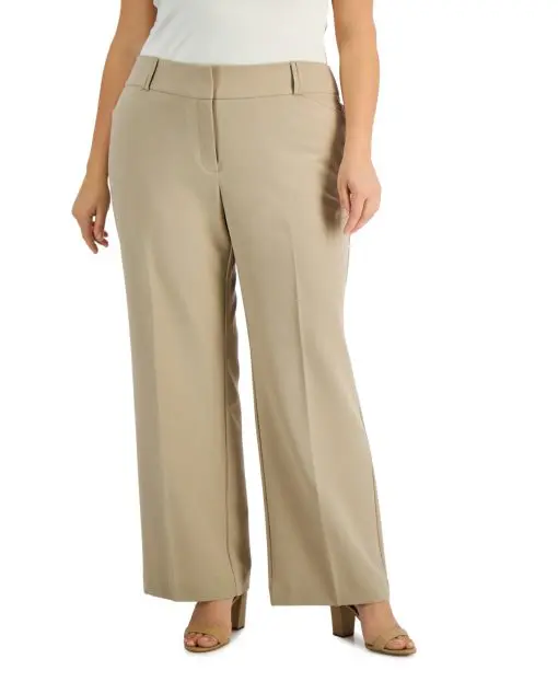 Alfani Plus & Petite Plus Size Curvy Bootcut Tummy-Control Pants, 14W