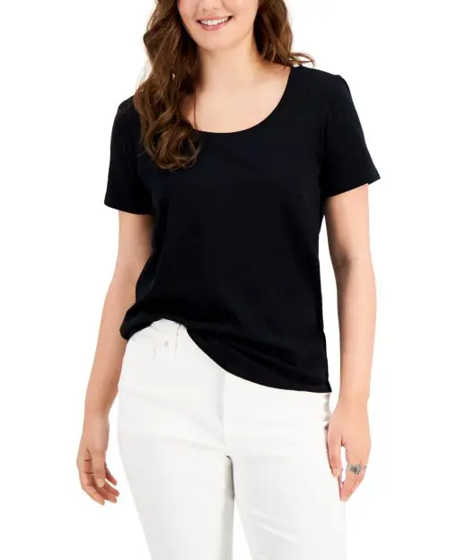 Style & Co Classic Cotton T-Shirt, M