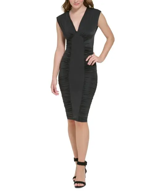 Calvin Klein Women's Tight Knee Length Bodycon Dress 4