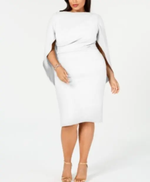 Betsy & Adam Drape Back Cocktail Dress 16W