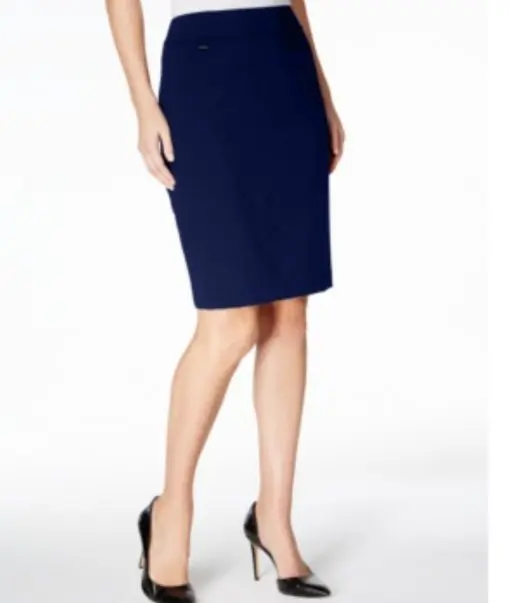 Calvin Klein Pencil Skirt Navy 2