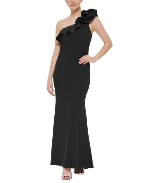 Jessica Howard Women's One Shoulder Maxi Evening Dress 8