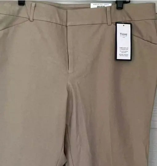 Charter Club Women's Slim Leg Newport Full Length Sedona Dust Pants Size Size 18 - Image 2