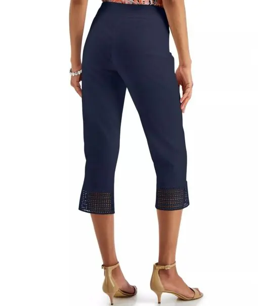 Crochet-Hem Capri Pants PS - Image 2