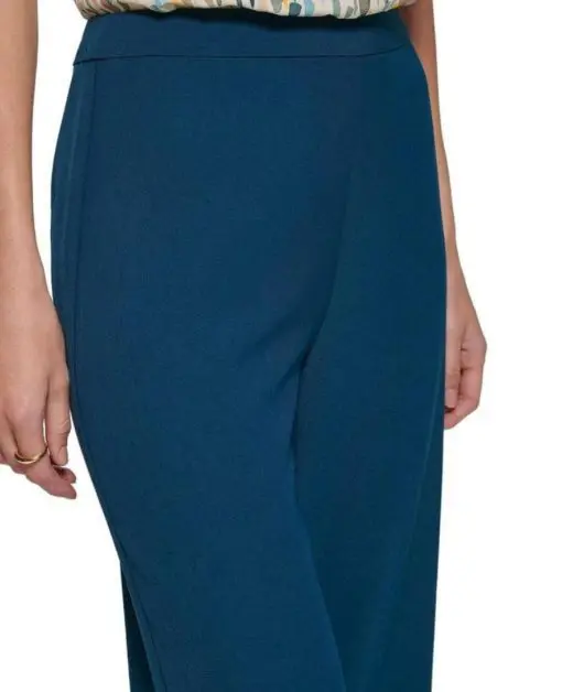 Dkny Women's Wide Leg Pants - Dark Topaz size 10 - Image 4