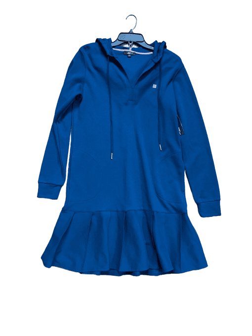 Anne Klein Sports Hoodie Ruffle Dress S