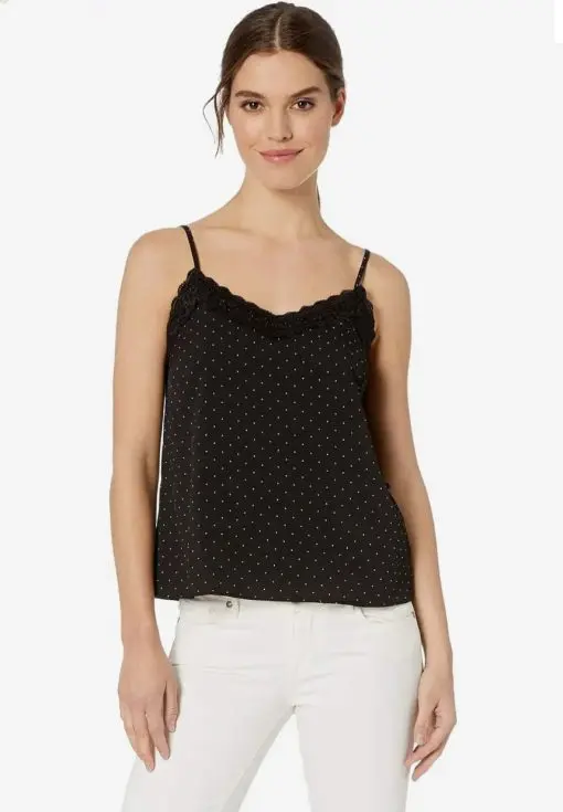 Kensie Blk Combo Pin Dot Cami SIZES