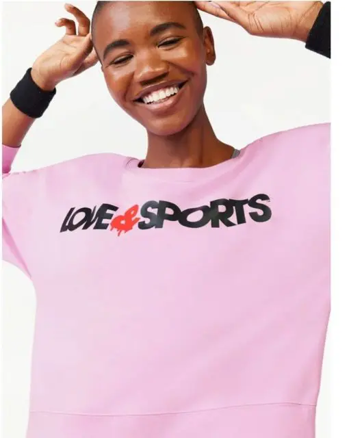 Love & Sports Women's French Terry Cloth Logo S