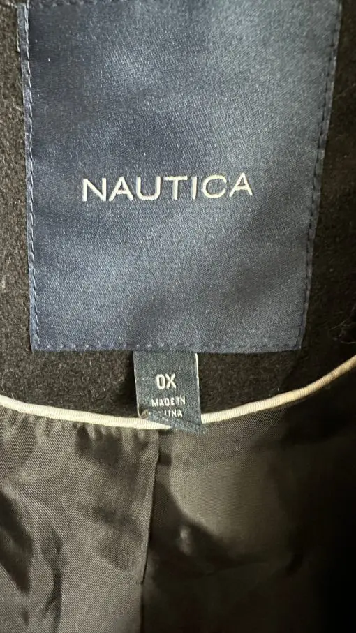 Nautica Women's double breasted Peacoat black Plus size 0X (XL) - Image 2