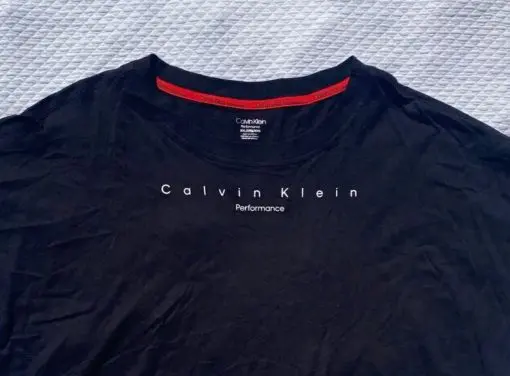 NWT Calvin Klein Performance Women's XXL Logo Cropped T Shirt Top Black 2XL - Image 3