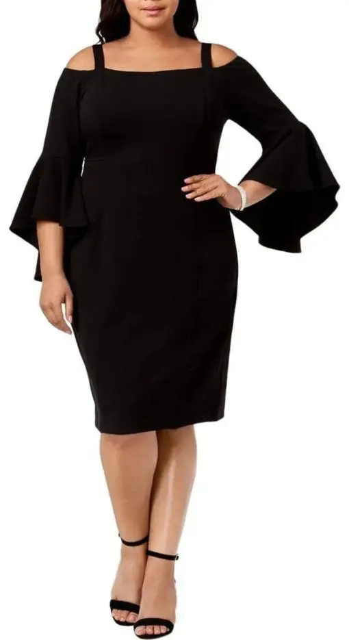 R&M RichardsWomen's Plus Bell Sleeves Cocktail Dress18W