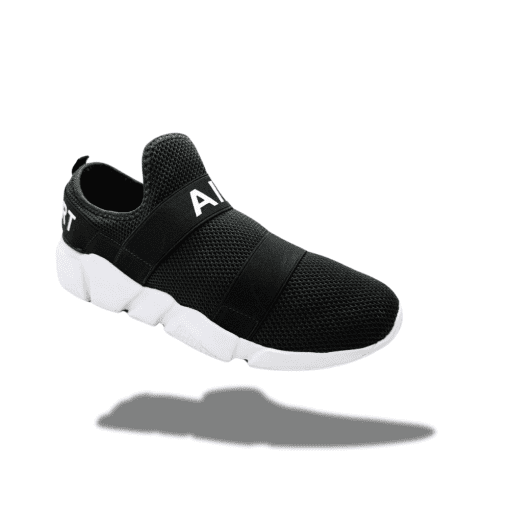 Men's Slip-On Athletic Sneakers – Lightweight Breathable Mesh Running Shoes | Black