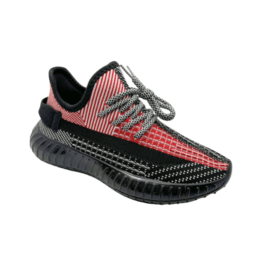 Women's Lightweight Mesh Breathable Slip-On Walking Sneakers | Red & Black Style