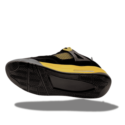 Men's Retro Basketball Sneakers – Air Cushion High-Top Athletic Shoes | Black, Yellow, - Image 3