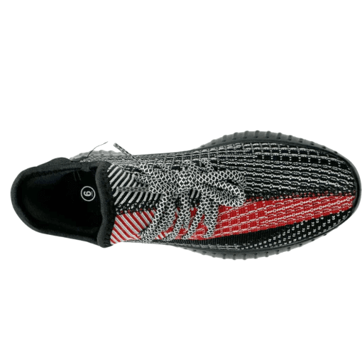 Women's Lightweight Mesh Breathable Slip-On Walking Sneakers | Red & Black Style - Image 4