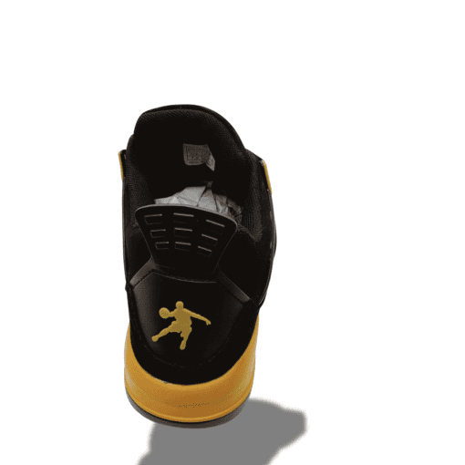 Men's Retro Basketball Sneakers – Air Cushion High-Top Athletic Shoes | Black, Yellow, - Image 2