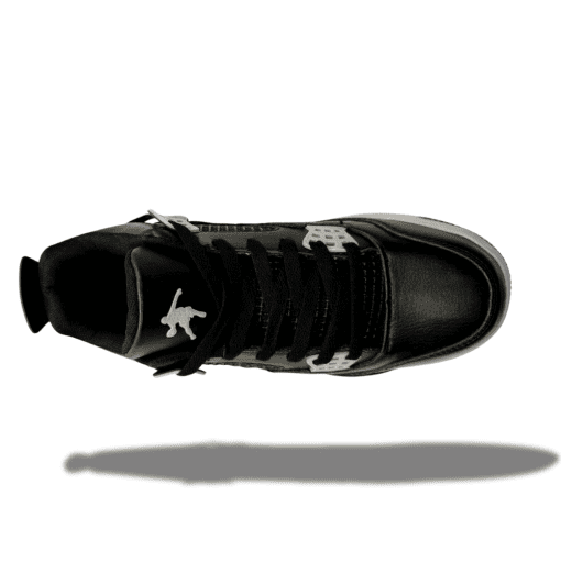 Men's  Black Retro Style Sneakers - Classic Design with Cushioned Sole for All-Day Comfort - Image 2