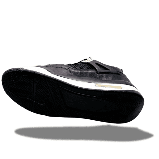 Men's  Black Retro Style Sneakers - Classic Design with Cushioned Sole for All-Day Comfort - Image 3