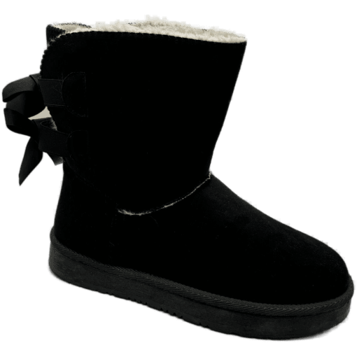 Women's Cozy Fleece-Lined Winter Boots with Bow Back  Slip-Resistant Sole - Image 4