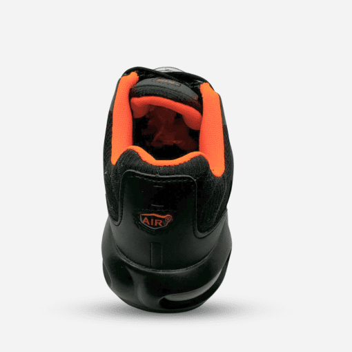 Men's Black & Orange Athletic Sneakers – Bold Style with High-Traction Sole for Superior Grip - Image 2