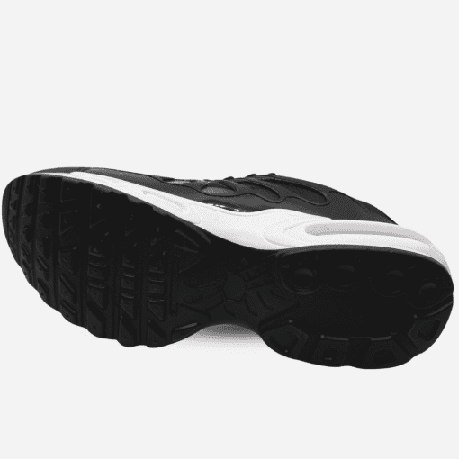 Men’s Black & White Athletic Sneakers with Red Accents - Sleek Air-Cushioned Design for Comfort and Style - Image 3