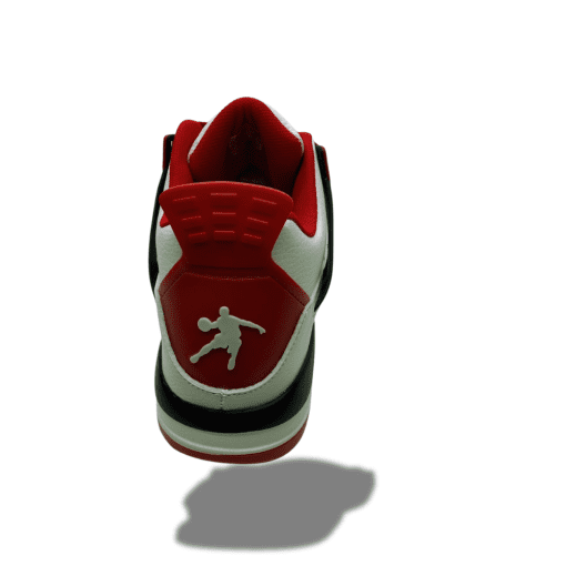 Men's Classic Red and White Athletic Sneakers with Air Cushioned Sole - Image 2