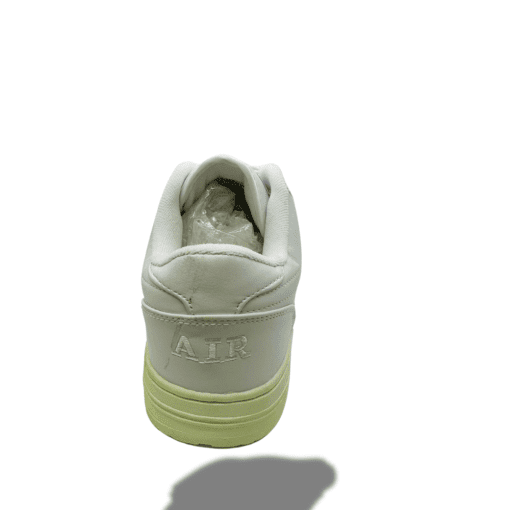 Men's Classic White Sneakers - Retro Style with Light Green Sole for Everyday Comfort - Image 3