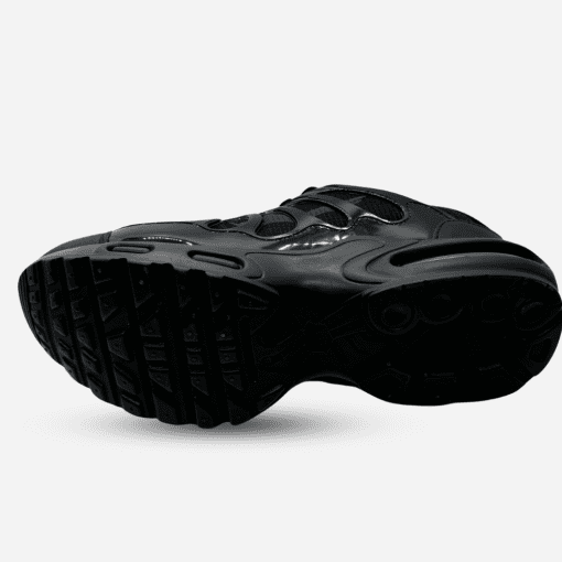 Men's All-Black Athletic Sneakers - Sleek Design with Air-Cushioned Sole for Ultimate Comfort and Style - Image 3