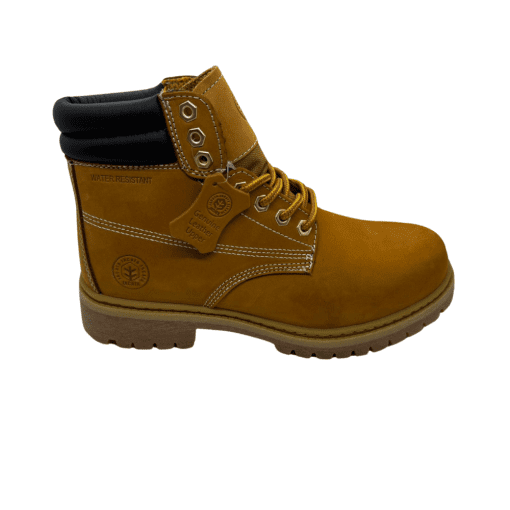 Men's Rugged Work Boots - Classic Wheat with Non-Slip Sole