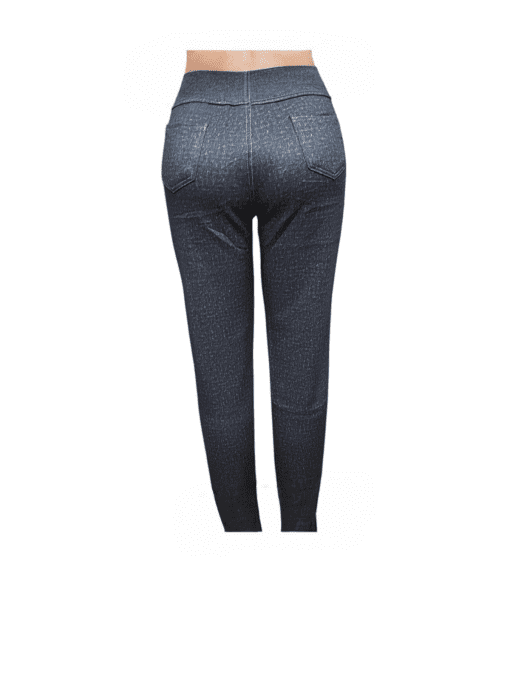 Women's Dark Wash Denim-Style High-Waist Jeggings - Image 3