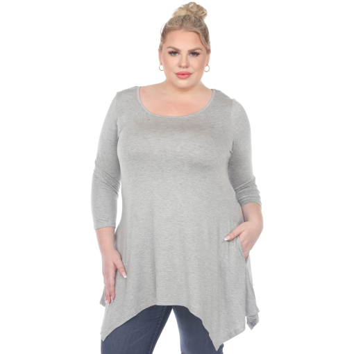 White Mark White Mark Plus Size Makayla 3 Charcoal 3X - Image 2