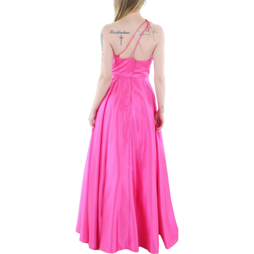 Blondie Nites Juniors Lamour One-Shoulder B Hot Pink 3 - Image 2