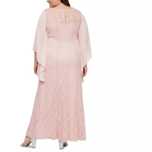 SL Fashions Plus Size Sequin Gown Faded Rose 22W - Image 2