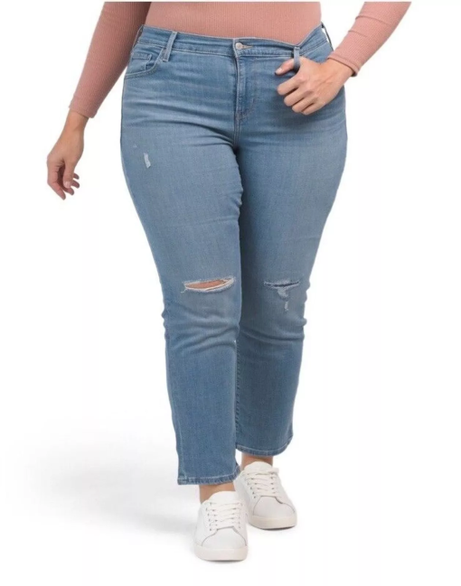 Levis Trendy Plus Size 724 High-Rise Slate Fixer 22W - Image 2