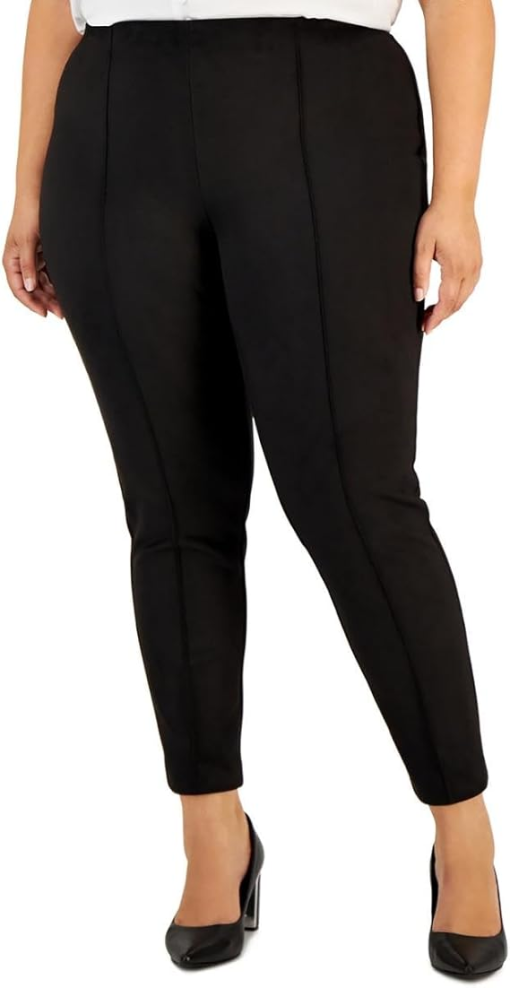 Calvin Klein Plus Size Skinny Pants Black 1X - Image 2