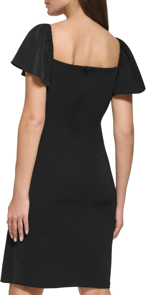 DKNY Womens Sweetheart-Neck Side-T Black 16 - Image 4