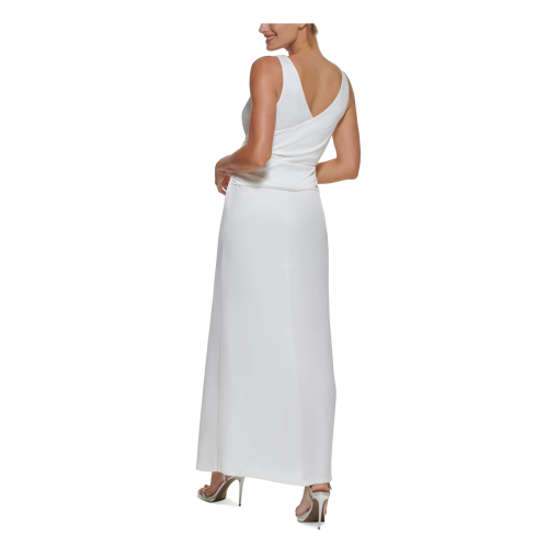 DKNY Knotted Front Gown Ivory 14 - Image 3