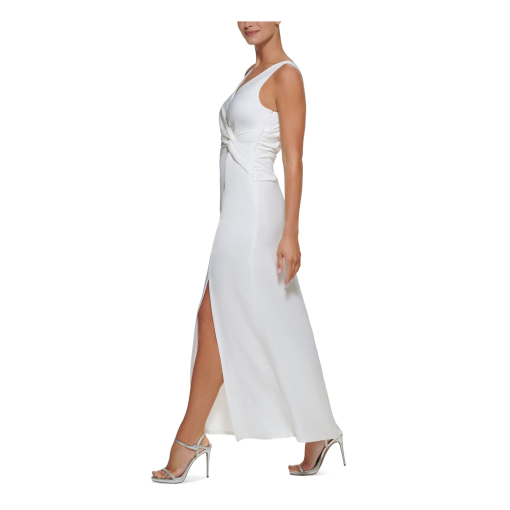 DKNY Knotted Front Gown Ivory 14 - Image 4