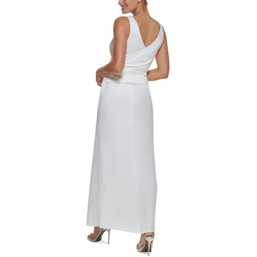 DKNY Knotted Front Gown Ivory 12 - Image 3