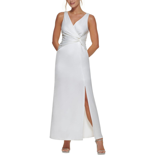 DKNY Knotted Front Gown Ivory 12 - Image 2