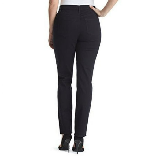 Gloria Vanderbilt Petite Amanda Straight-Leg Jea Black 10PS - Image 3