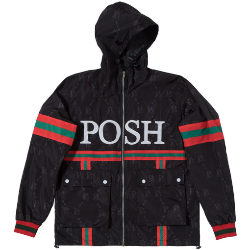 POSH Posh PG Windbreaker Full Zip Jacket Black L - Image 2