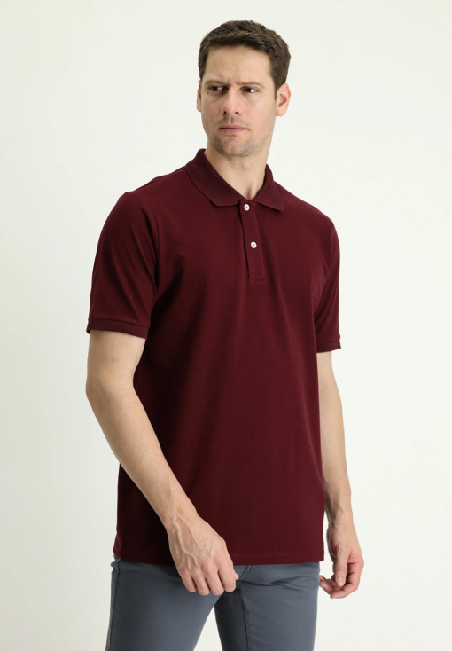 CLUB ROOM Men's Garnet Stone Short Sleeve Henley Neck Slub Gift  Size XXL - Image 2