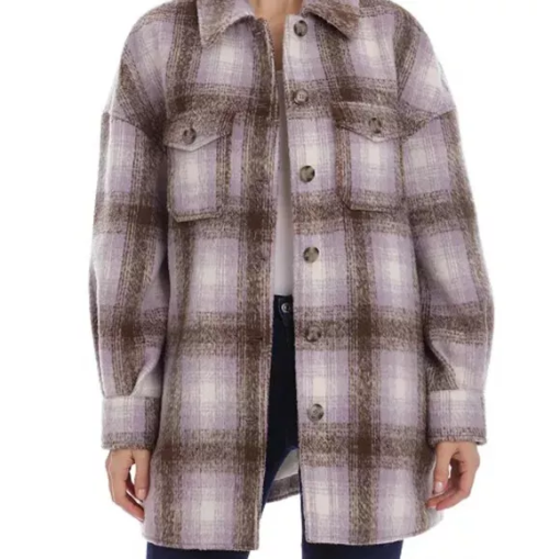 Avec Les Filles Plaid Shirt Jacket Shacket Brand New S - Image 2