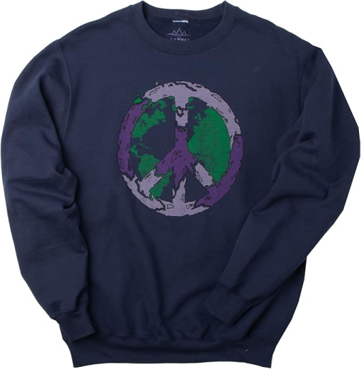 ALTRU Mens World Peace Graphic Sweatshirt M - Image 2